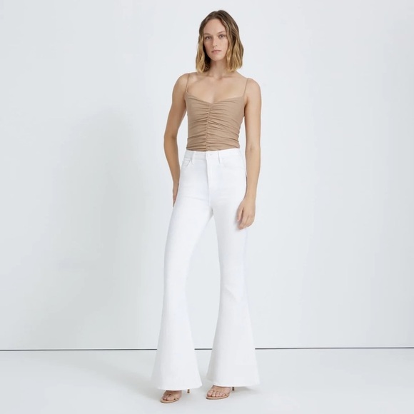 NWT - 7 For All Mankind - Mega Flare Jean in Clean White - Picture 1 of 12